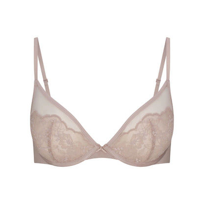 SKIMS LACE UNLINED DEMI BRA | FAWN