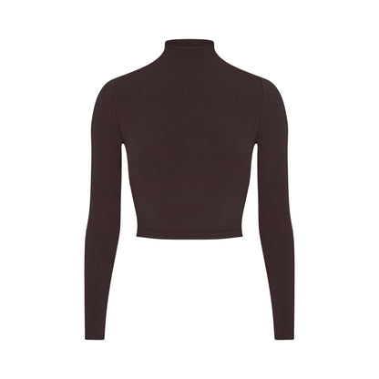 NikeSKIMS VINTAGE SEAMLESS MOCK NECK CROP TOP | PHOENIX