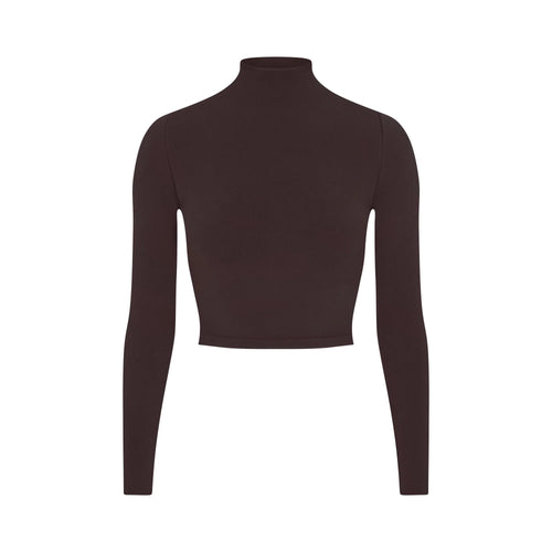 NikeSKIMS VINTAGE SEAMLESS MOCK NECK CROP TOP | PHOENIX