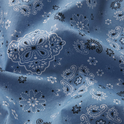 COTTON POPLIN BOXER SLEEP SET | ARCTIC SNOW BANDANA