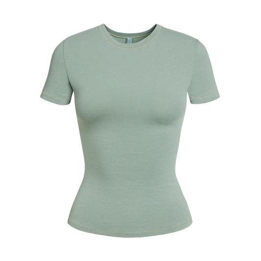 COTTON JERSEY T-SHIRT | MINERAL
