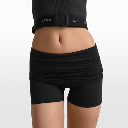 NikeSKIMS MATTE 3" FOLDOVER SHORT | OBSIDIAN