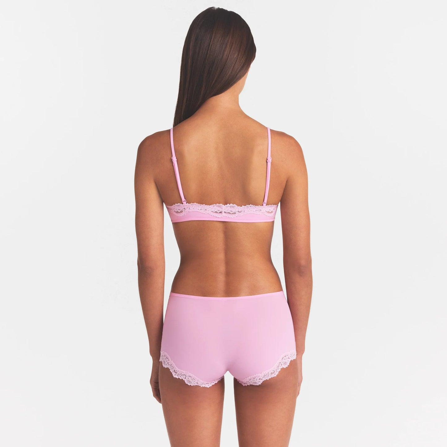 FITS EVERYBODY LACE BOY SHORT | BUBBLE GUM TONAL