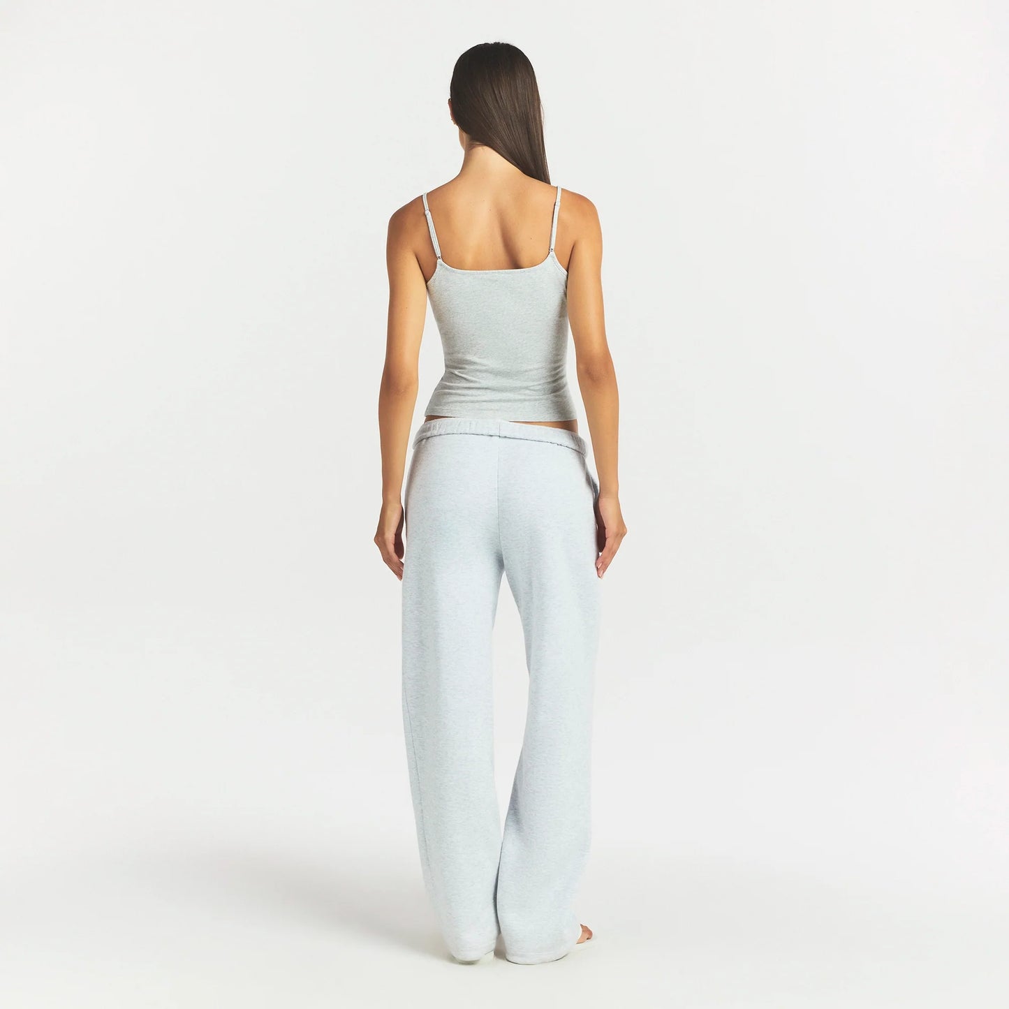 COTTON FLEECE CLASSIC STRAIGHT LEG PANT | LIGHT HEATHER GREY