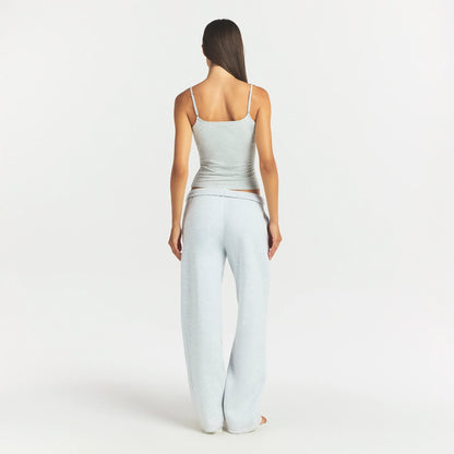 COTTON FLEECE CLASSIC STRAIGHT LEG PANT | LIGHT HEATHER GREY