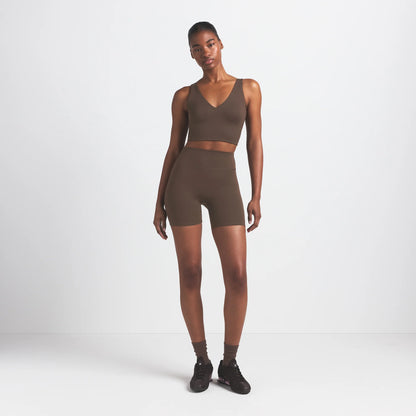 NikeSKIMS MATTE 5" BIKER SHORT | DARK SEPIA
