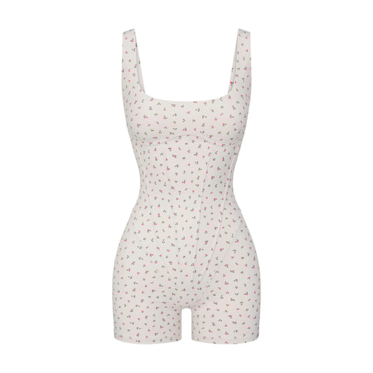 NikeSKIMS MATTE CORSET 2" ONE PIECE | DITSY FLORAL PRINT
