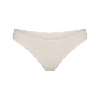 LIGHTWEIGHT COTTON THONG | OATMEAL HEATHER