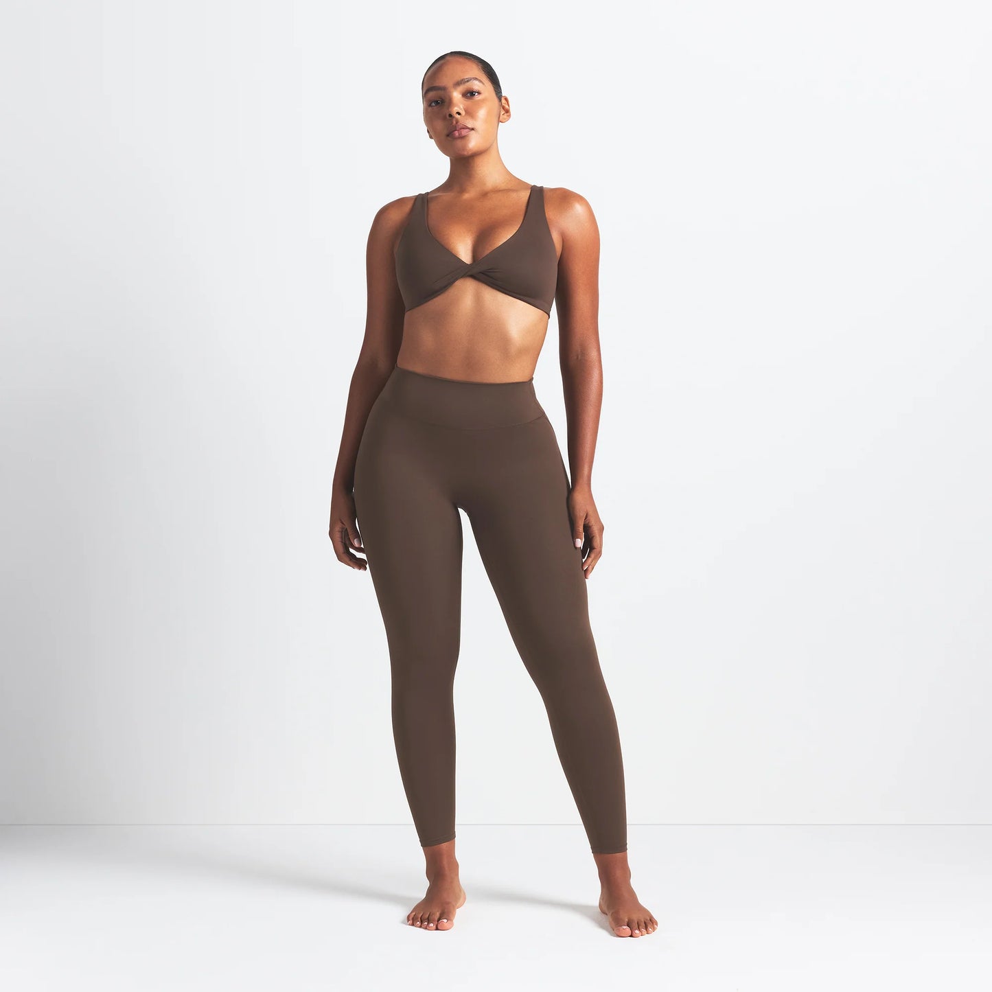 NikeSKIMS MATTE 26" LEGGING | DARK SEPIA