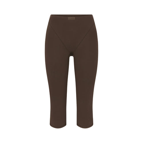 NikeSKIMS MATTE 17" V-LINE CAPRI LEGGING | DARK SEPIA
