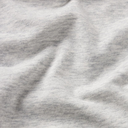 LIGHTWEIGHT COTTON LOGO PICOT HIPSTER | LIGHT HEATHER GREY