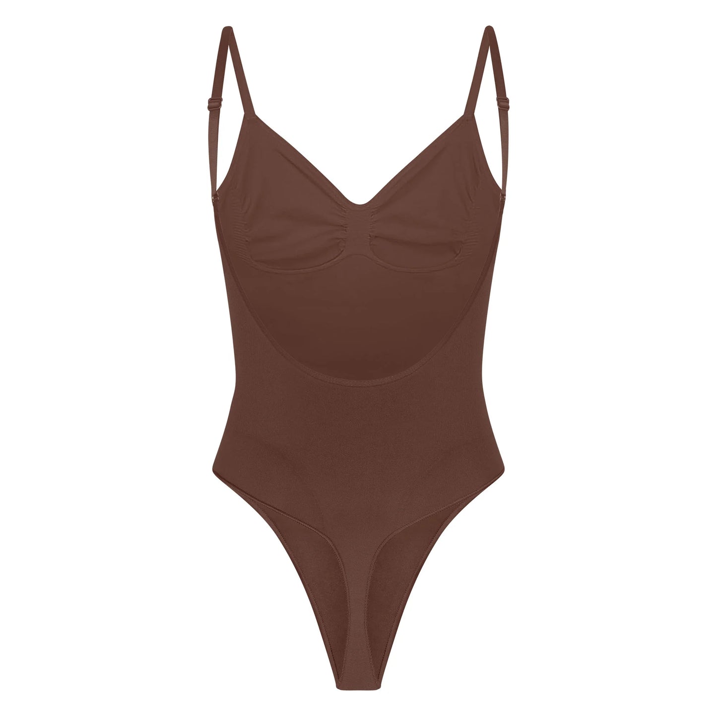 SEAMLESS SCULPT LOW BACK THONG BODYSUIT | COCOA