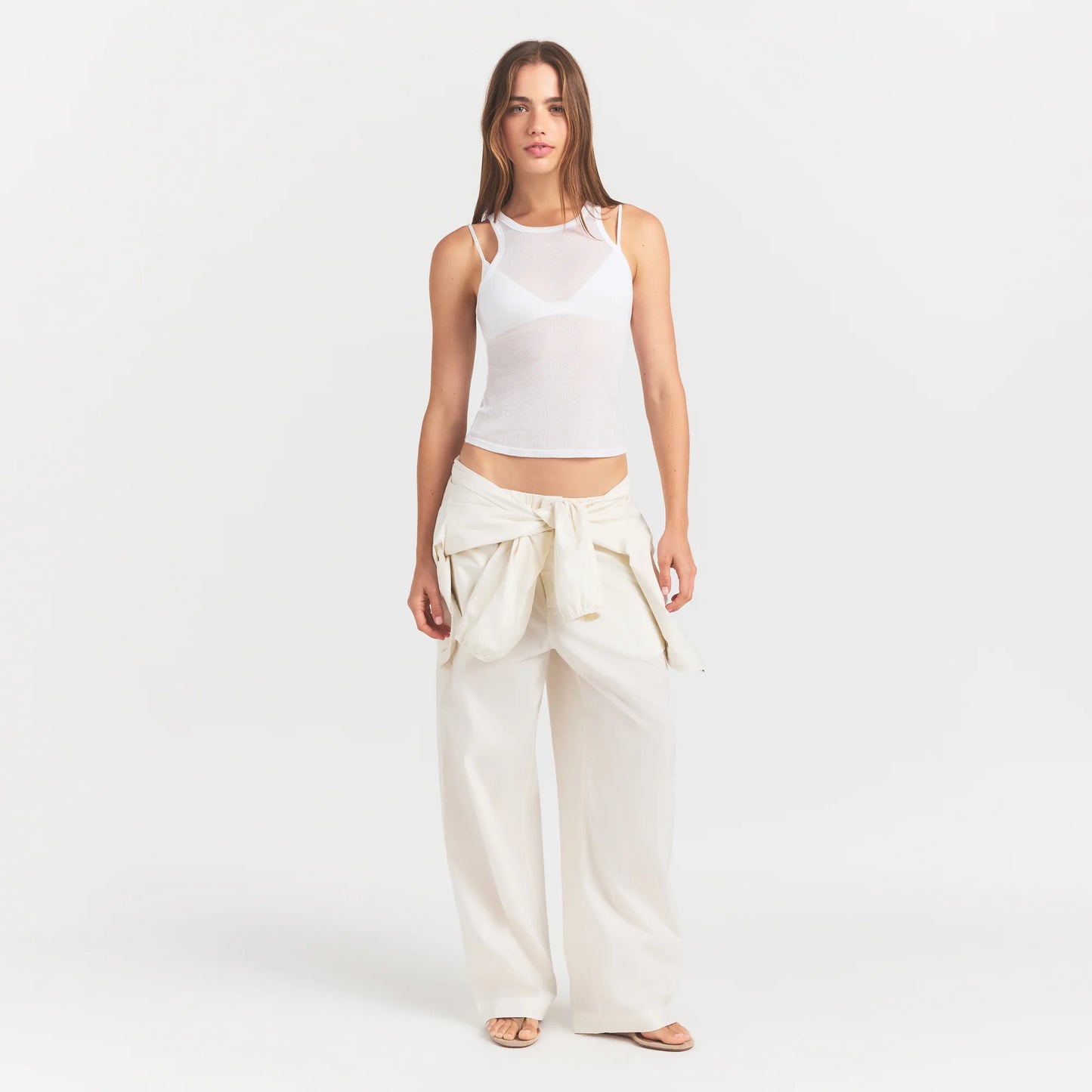 SHEER RIB TANK | SNOW