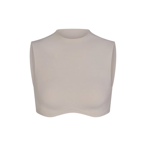 NikeSKIMS STUDIO STRETCH MOCK NECK BRA TOP | LINEN