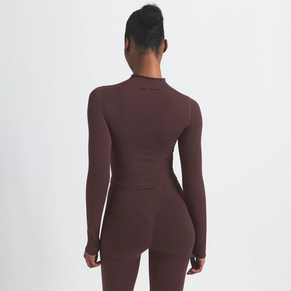 NikeSKIMS VINTAGE SEAMLESS MOCK NECK CROP TOP | PHOENIX