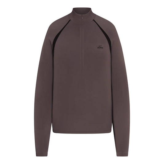 NikeSKIMS STRETCH KNIT LONG SLEEVE HALF ZIP | RESIN
