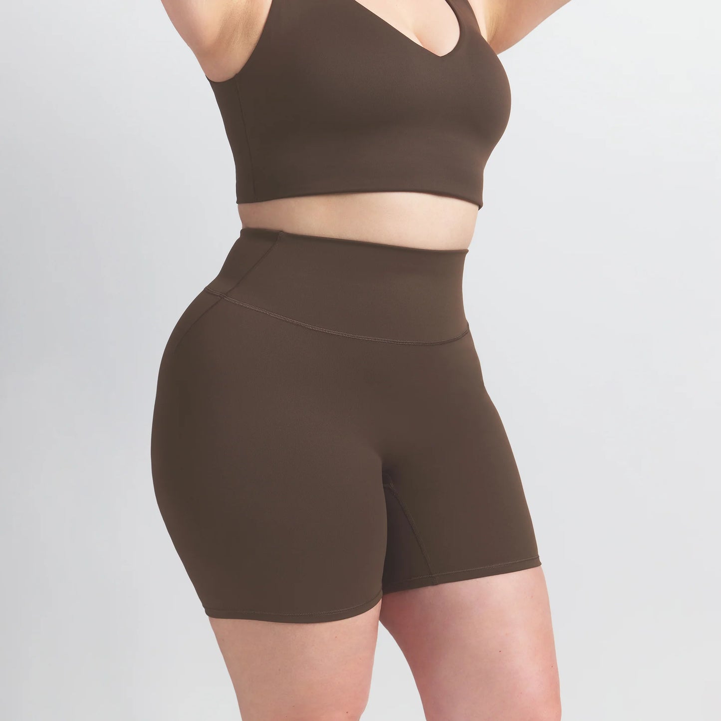 NikeSKIMS MATTE 5" BIKER SHORT | DARK SEPIA