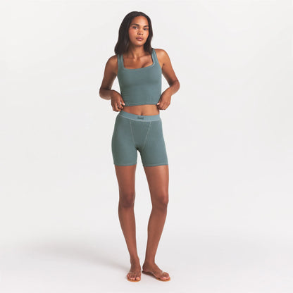 COTTON RIB BOXER | KYANITE