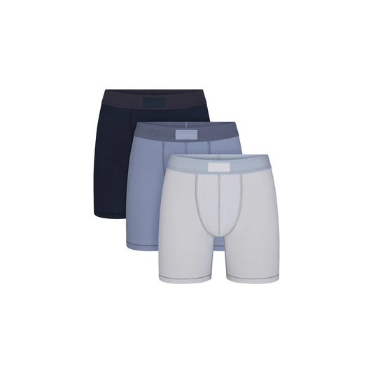 SKIMS COTTON MENS 5" BOXER BRIEF 3-PACK | NIMBUS MULTI