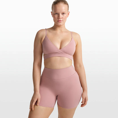 NikeSKIMS MATTE WRAP FRONT BRA | HIMALAYAN