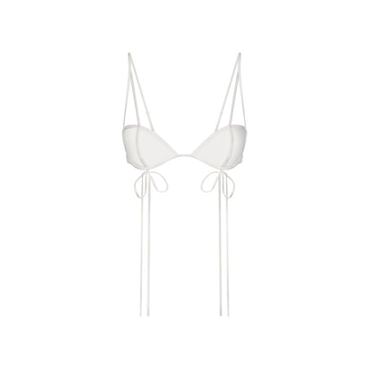 ULTRA FINE MESH BOW BRA | IVORY