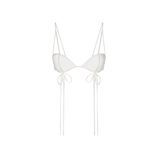 ULTRA FINE MESH BOW BRA | IVORY