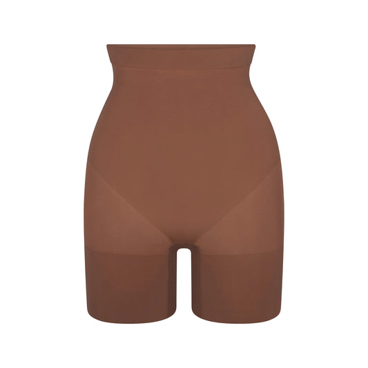 SHEER SEAMLESS HIGH-WAISTED MID THIGH SHORT | JASPER