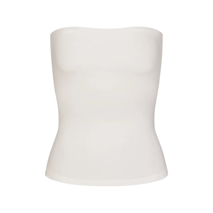 COTTON JERSEY TUBE TOP | MARBLE