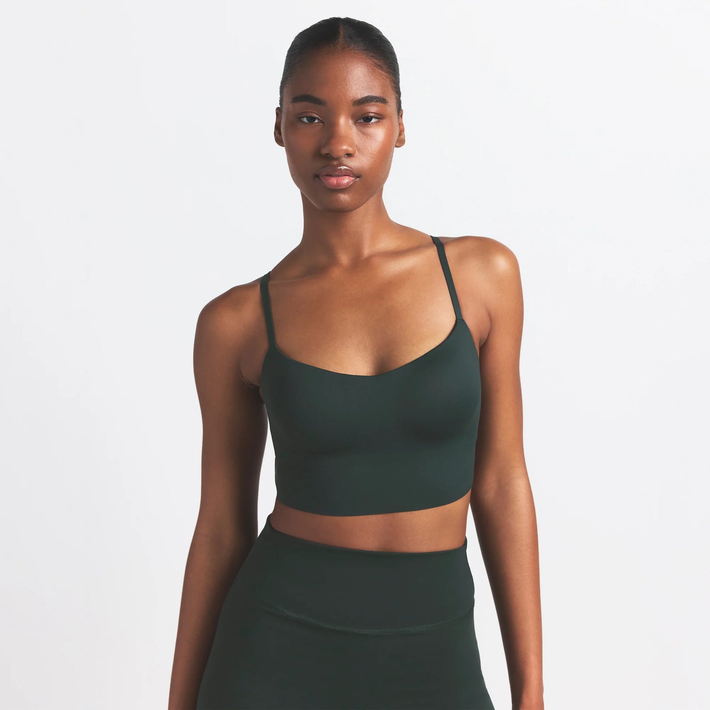 NikeSKIMS MATTE CAMI BRA TOP | DARK TEAL