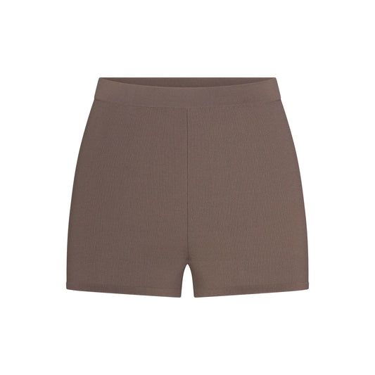 REFINED KNIT HIGH-WAISTED SHORT | AMETHYST