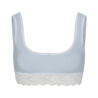 LIGHTWEIGHT COTTON LACE SCOOP BRALETTE | AIRSPACE