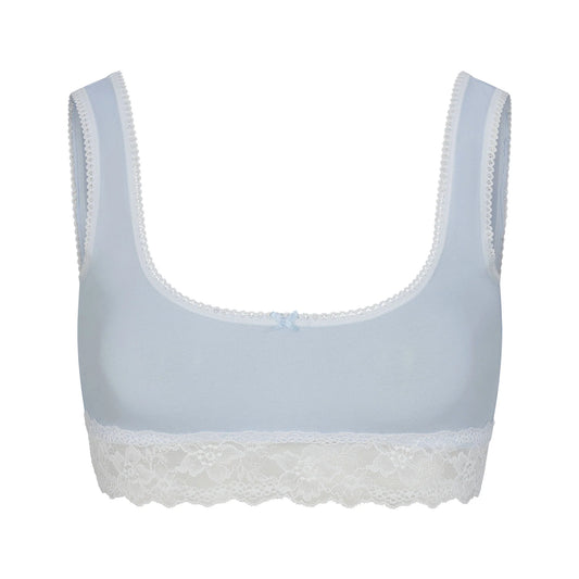 LIGHTWEIGHT COTTON LACE SCOOP BRALETTE | AIRSPACE
