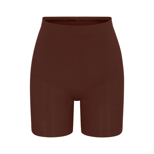 SEAMLESS SCULPT MID THIGH SHORT | COCOA