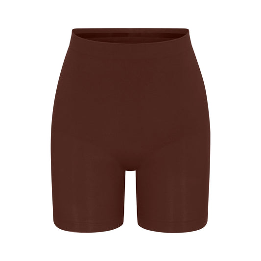 SEAMLESS SCULPT MID THIGH SHORT | COCOA