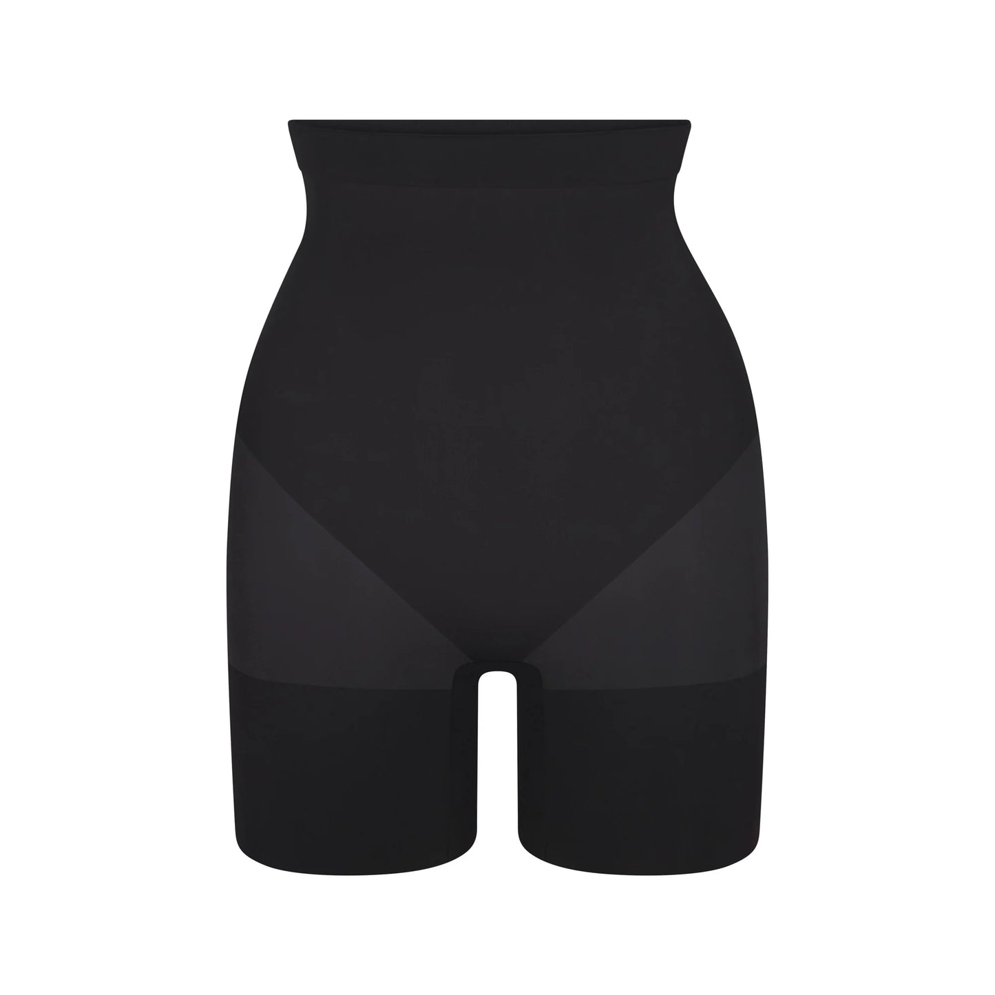 SHEER SEAMLESS HIGH-WAISTED MID THIGH SHORT | ONYX