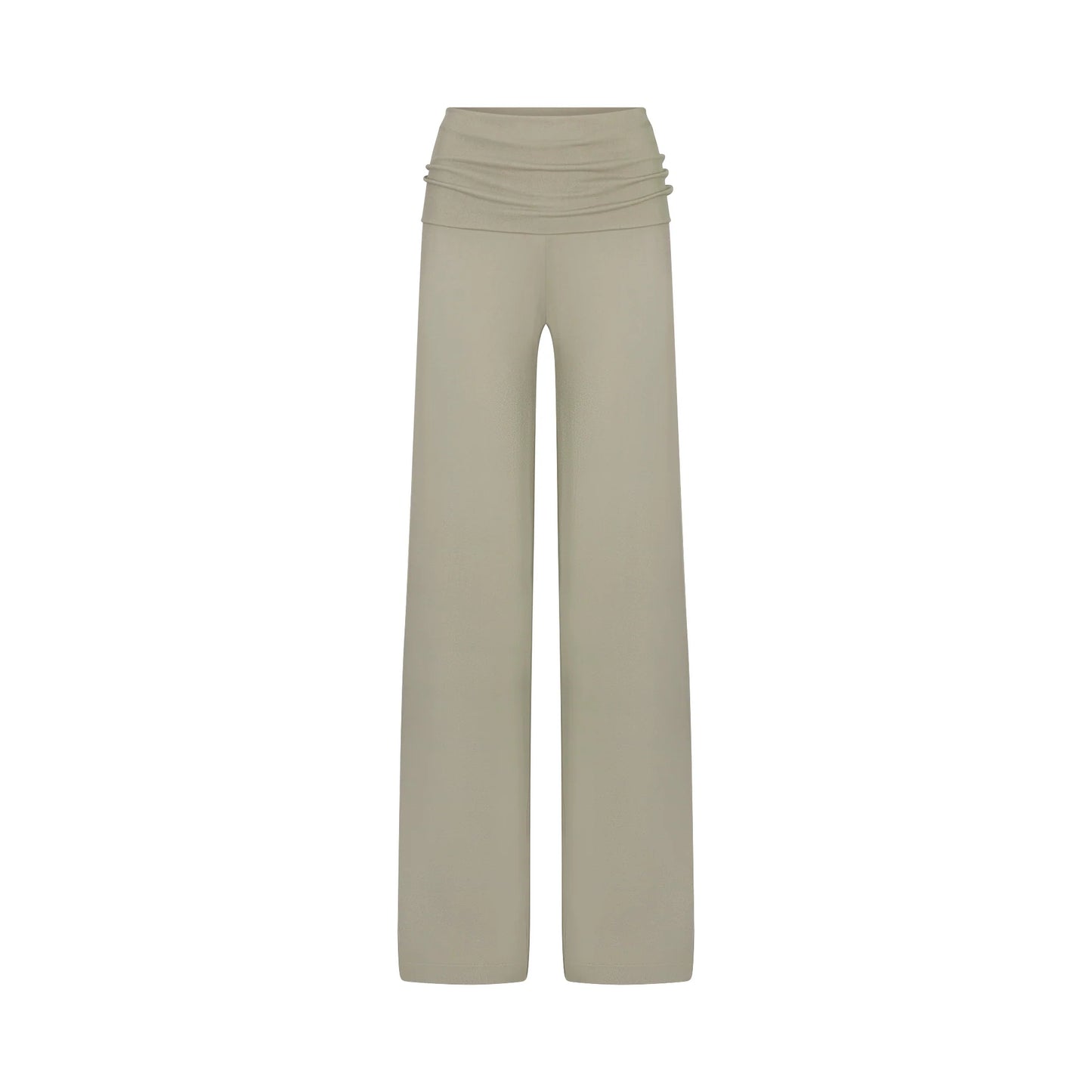 NikeSKIMS STRETCH KNIT FOLDOVER WIDE LEG PANT | DUNE