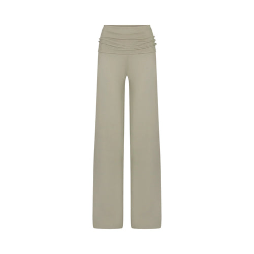 NikeSKIMS STRETCH KNIT FOLDOVER WIDE LEG PANT | DUNE