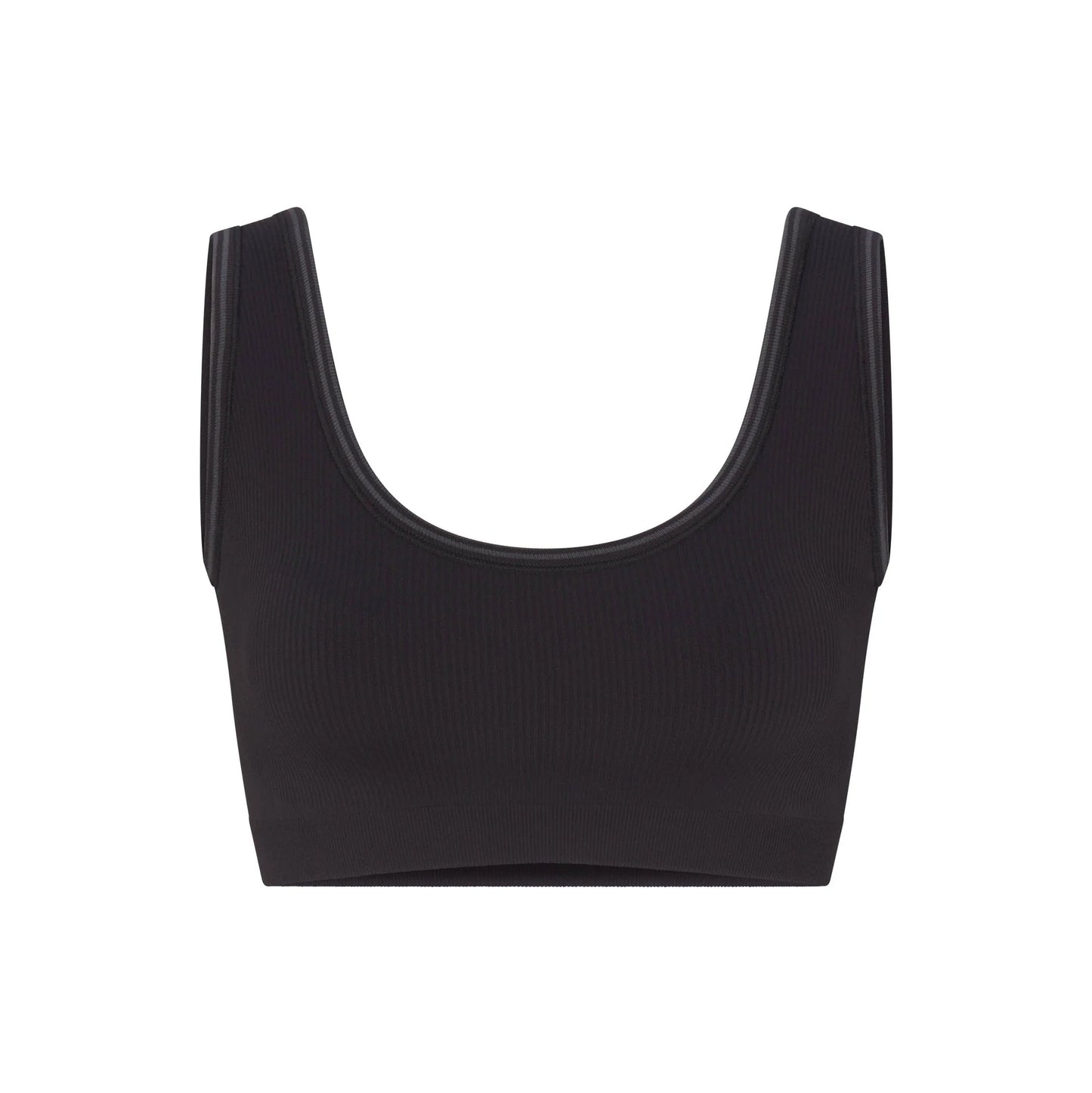 NikeSKIMS RIBBED SEAMLESS SCOOP BRA | OBSIDIAN