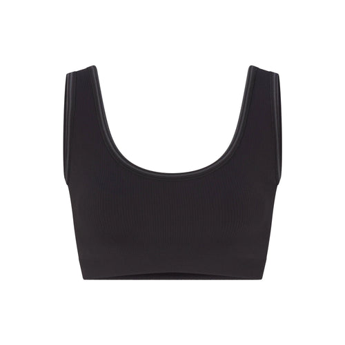 NikeSKIMS RIBBED SEAMLESS SCOOP BRA | OBSIDIAN