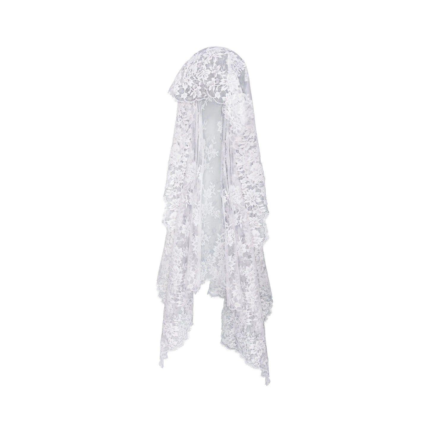SKIMS LACE VEIL | SNOW