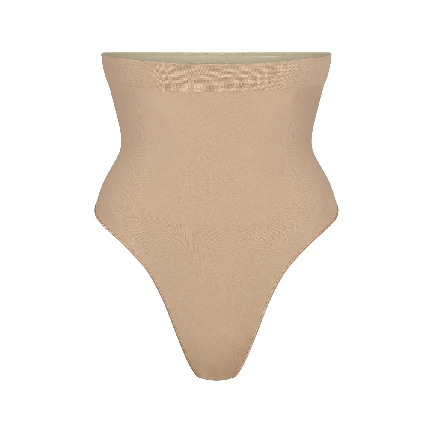 SEAMLESS SCULPT HIGH-WAISTED THONG | CLAY