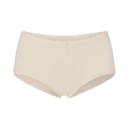LIGHTWEIGHT COTTON LACE BOY SHORT | BUTTER TONAL