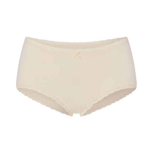 LIGHTWEIGHT COTTON LACE BOY SHORT | BUTTER TONAL