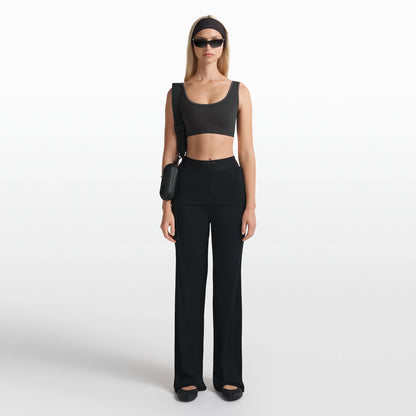 NikeSKIMS RIBBED SEAMLESS SCOOP BRA | OBSIDIAN