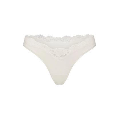 FITS EVERYBODY LACE DIPPED THONG 5-PACK | IVORY PEARL BOW MULTI