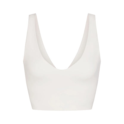NikeSKIMS MATTE V-NECK BRA TOP | IVORY