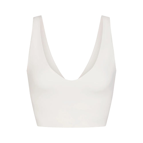 NikeSKIMS MATTE V-NECK BRA TOP | IVORY