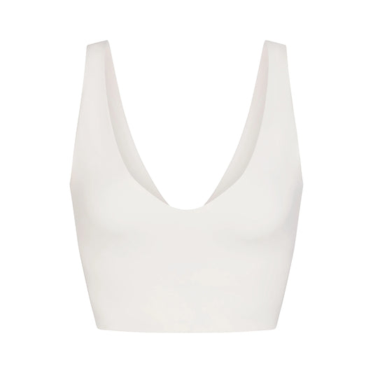NikeSKIMS MATTE V-NECK BRA TOP | IVORY