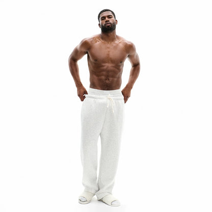 FLEECE LOUNGE MENS CLASSIC STRAIGHT LEG PANT | LIGHT HEATHER GREY