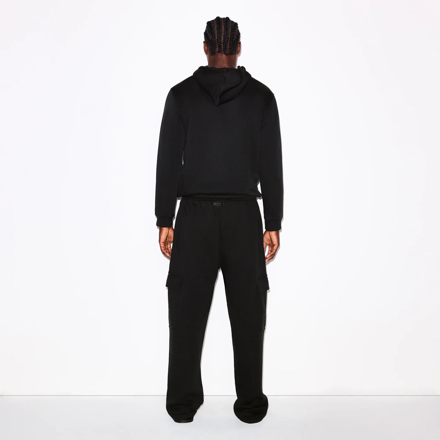 FLEECE LOUNGE MENS CLASSIC HOODIE | WASHED ONYX